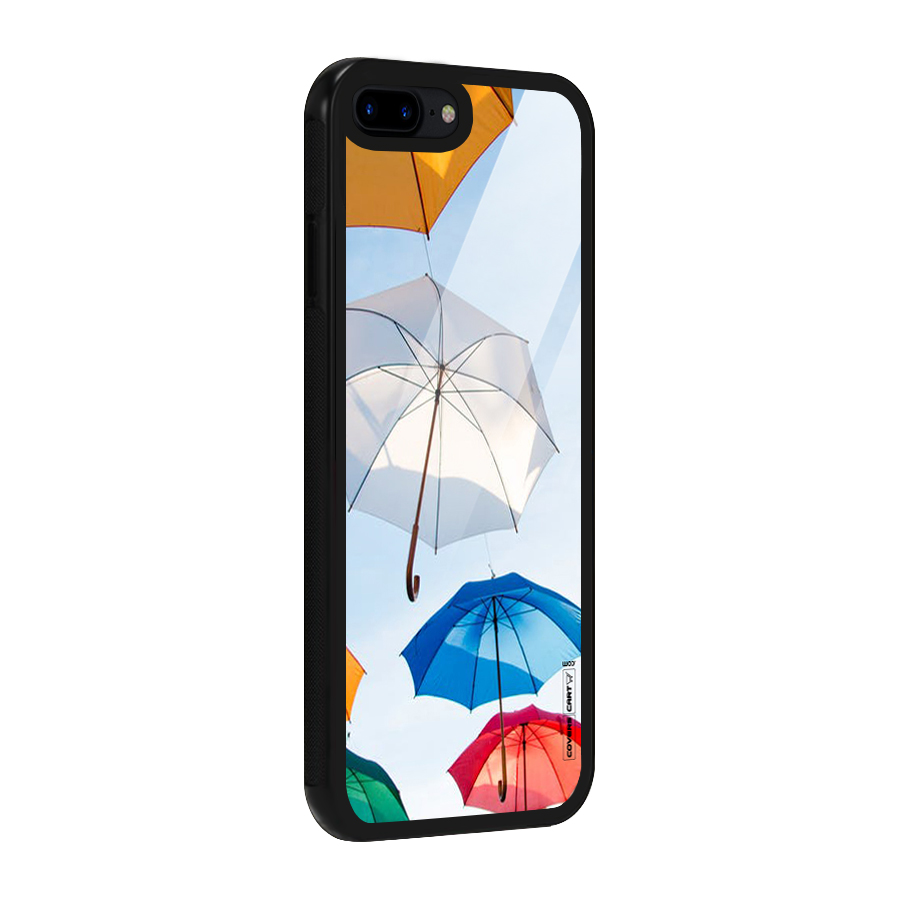 Umbrella Sky Glass Back Case for iPhone 8 Plus