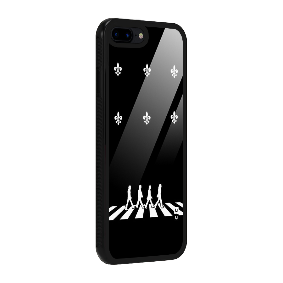 Walking Four Glass Back Case for iPhone 8 Plus