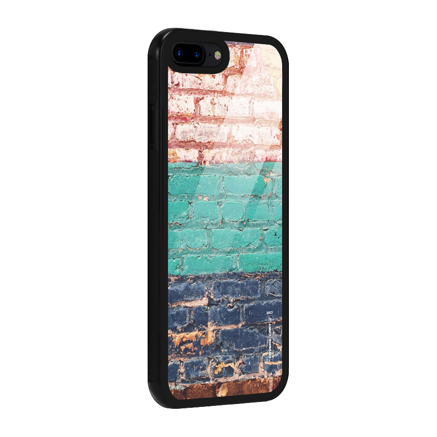 Wall Grafitty Glass Back Case for iPhone 8 Plus