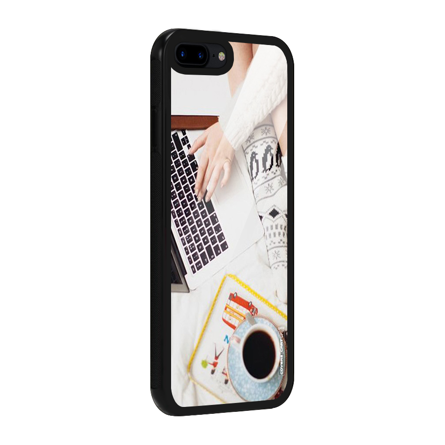 Winter Relaxation Glass Back Case for iPhone 8 Plus