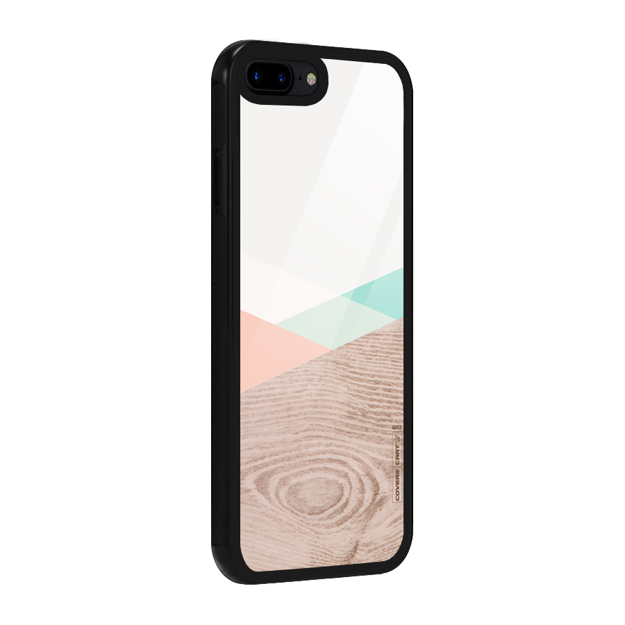 Wooden Fusion Glass Back Case for iPhone 8 Plus