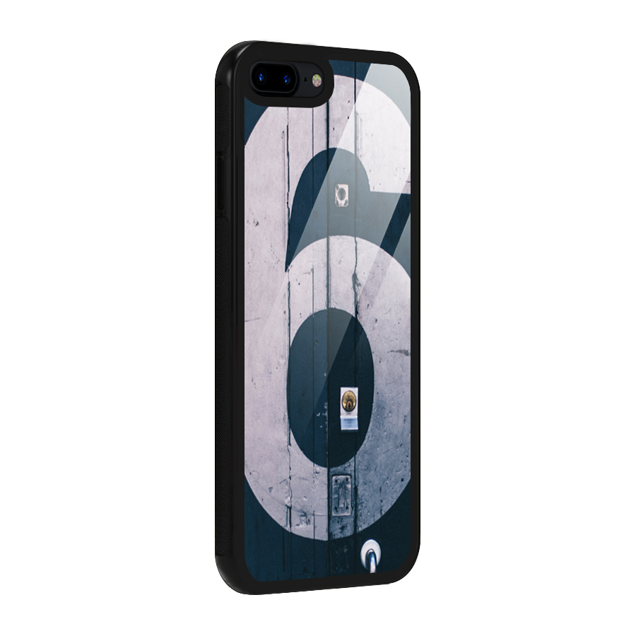 Wooden Six Glass Back Case for iPhone 8 Plus