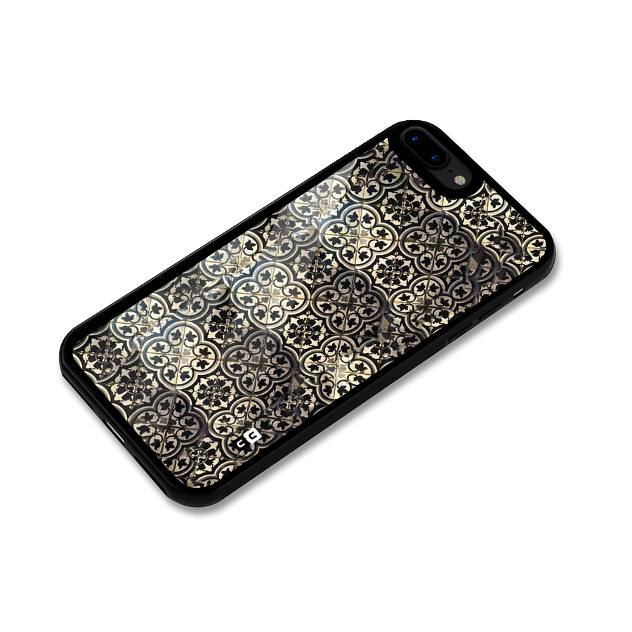 Abstract Tile Glass Back Case for iPhone 8 Plus