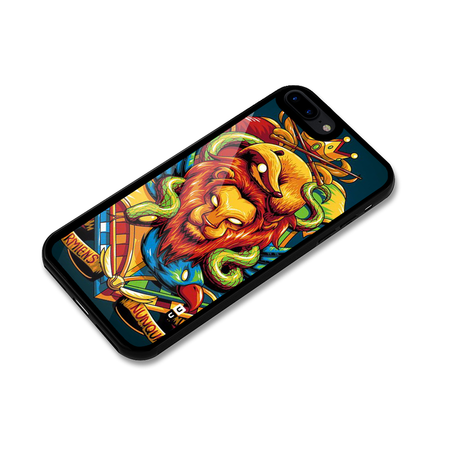 Animal Art Glass Back Case for iPhone 8 Plus