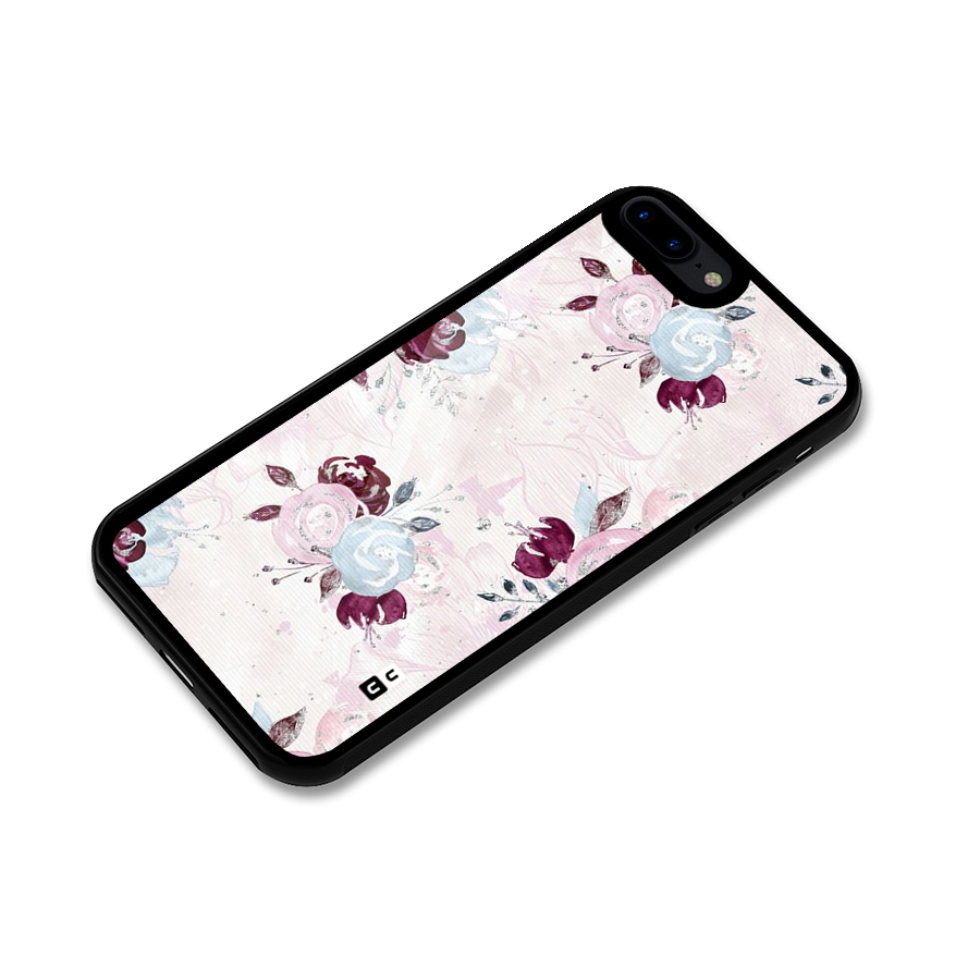 Artsy Florasy Glass Back Case for iPhone 8 Plus