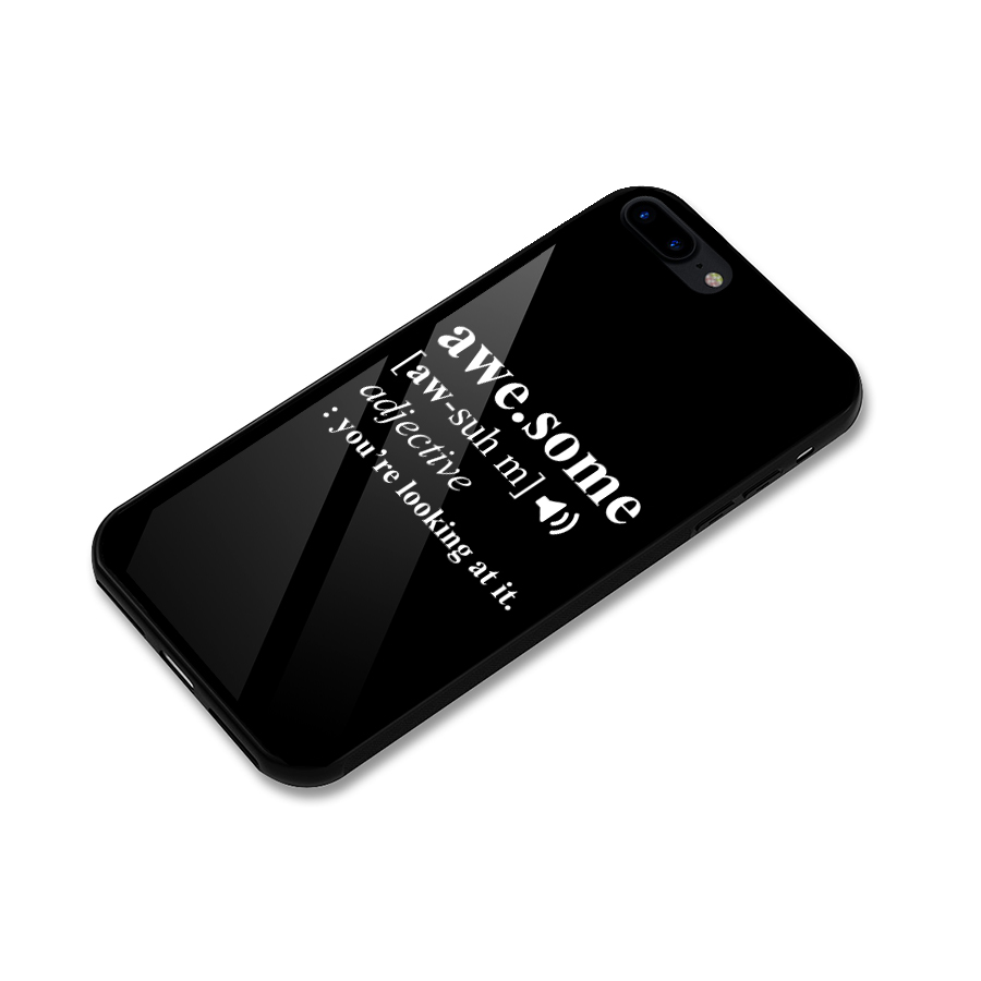 Awesome Looking at it Glass Back Case for iPhone 8 Plus