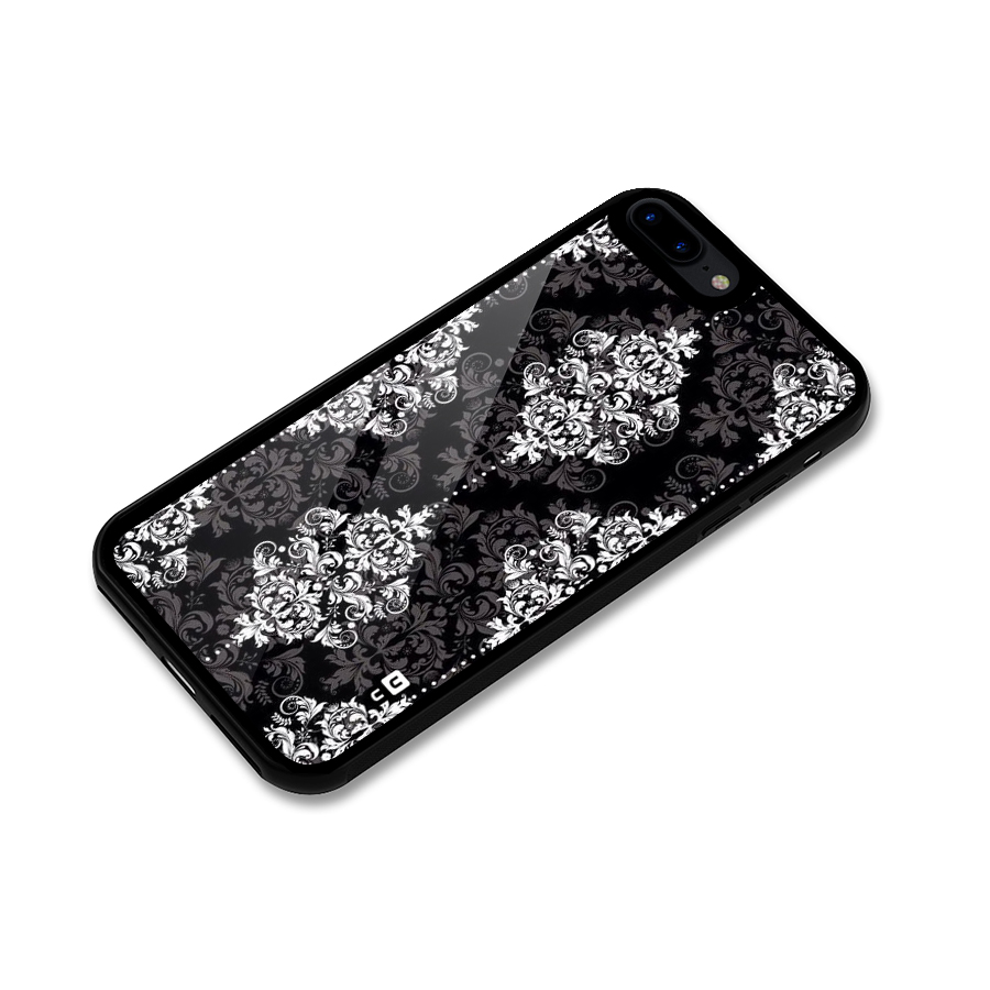 Beautiful Grey Pattern Glass Back Case for iPhone 8 Plus