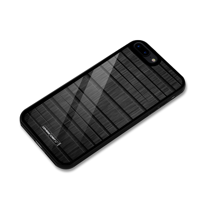Black Abstract Glass Back Case for iPhone 8 Plus