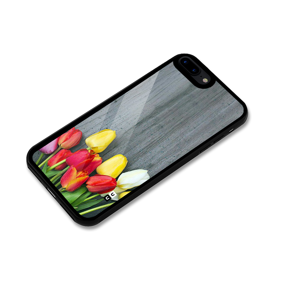 Bloom Grey Glass Back Case for iPhone 8 Plus