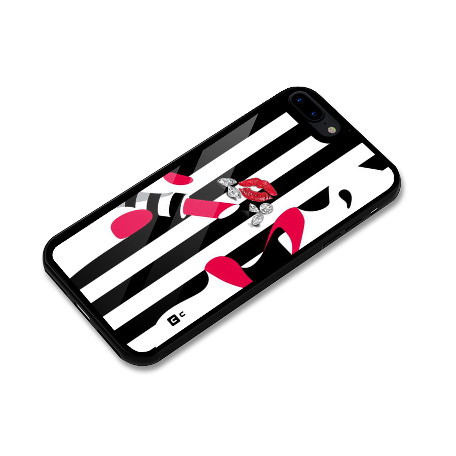 Bold Woman Glass Back Case for iPhone 8 Plus