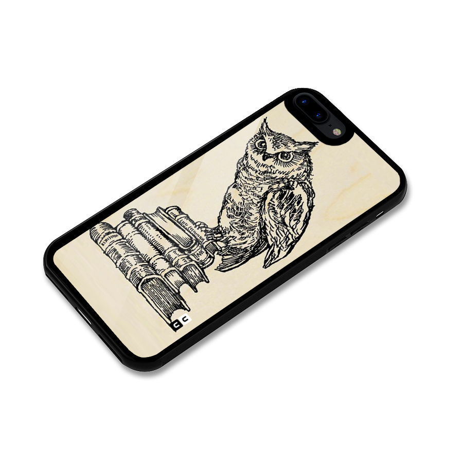 Book Owl Glass Back Case for iPhone 8 Plus