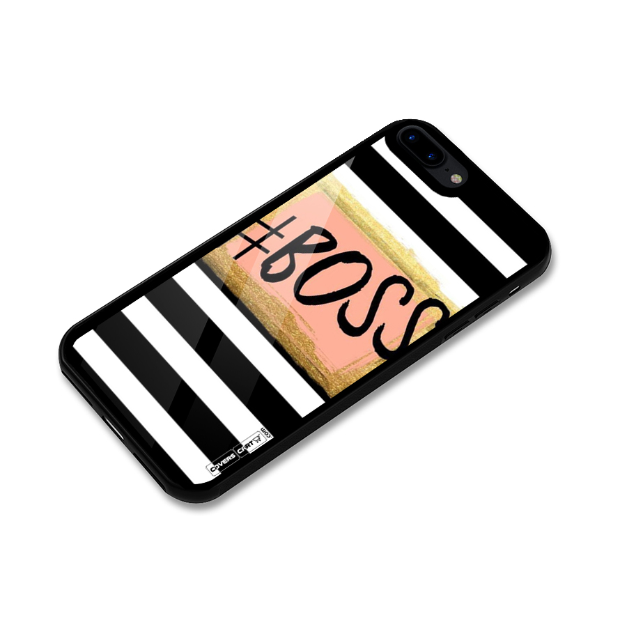 Boss Stripes Glass Back Case for iPhone 8 Plus