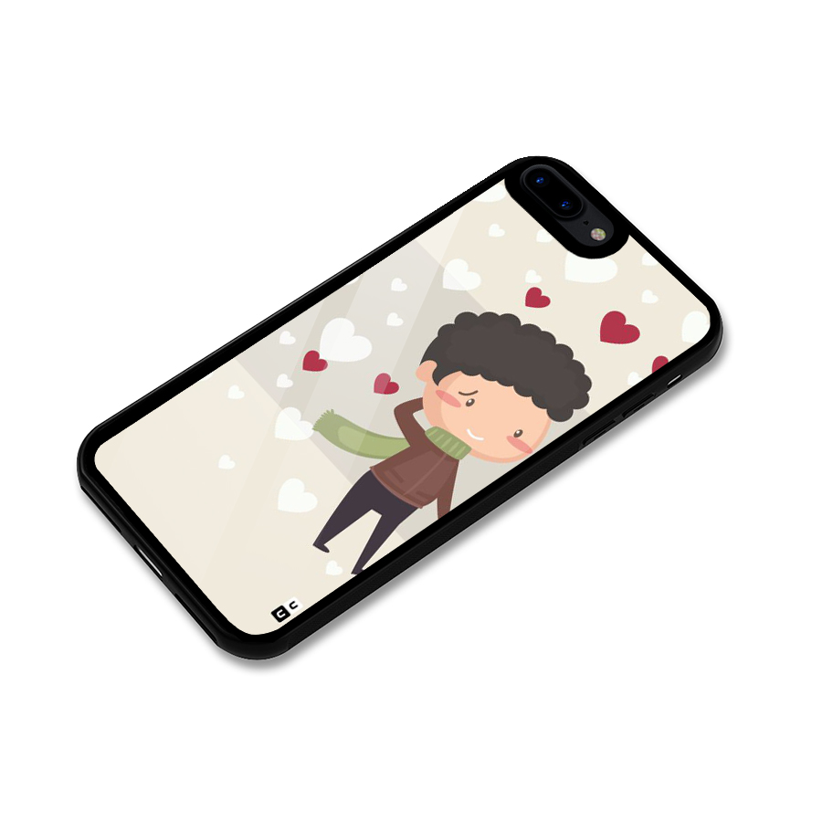 Boy in love Glass Back Case for iPhone 8 Plus