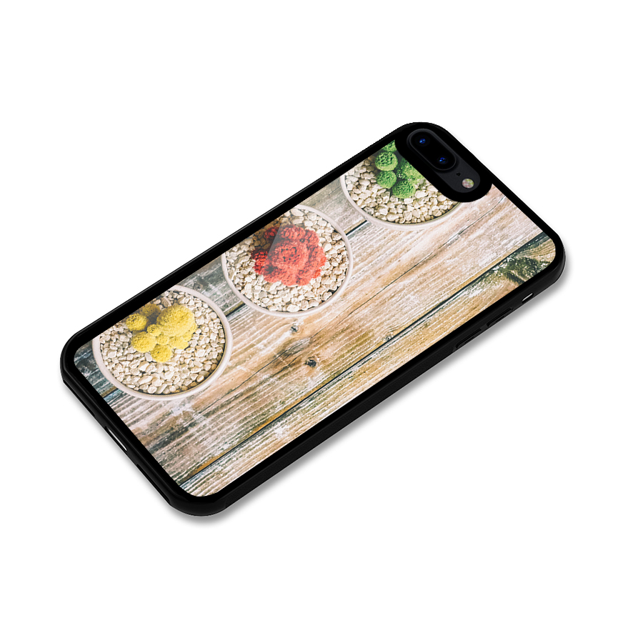 Cacti Decor Glass Back Case for iPhone 8 Plus