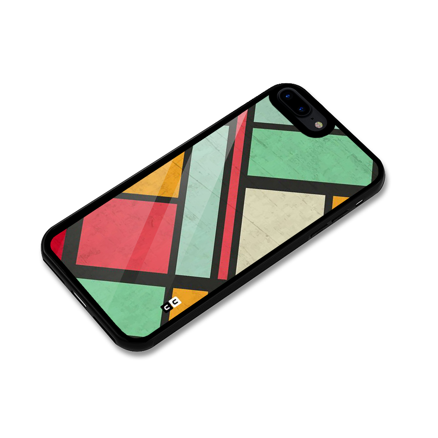 Check Colors Glass Back Case for iPhone 8 Plus