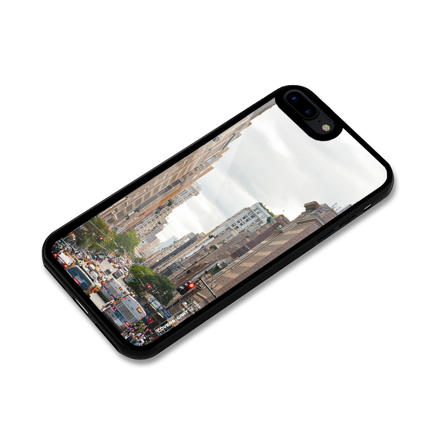 City Street View Glass Back Case for iPhone 8 Plus