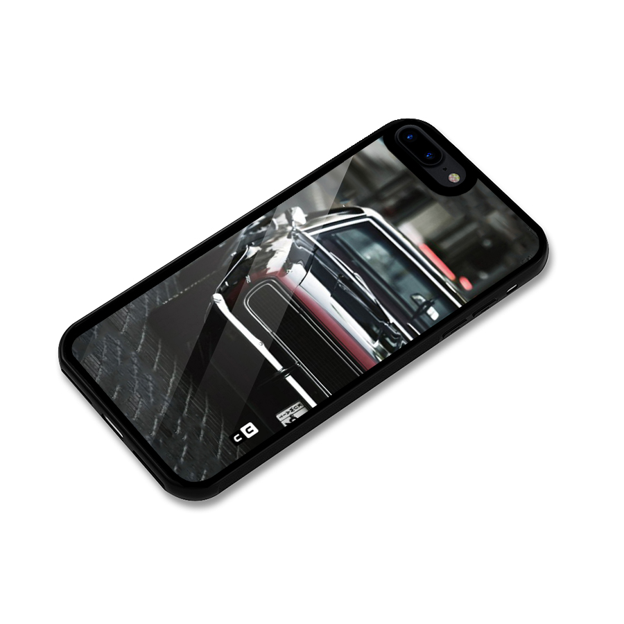 Class Vintage Car Glass Back Case for iPhone 8 Plus