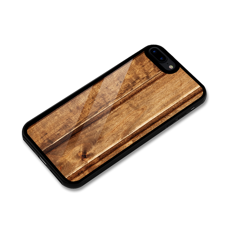 Classic Wood Print Glass Back Case for iPhone 8 Plus