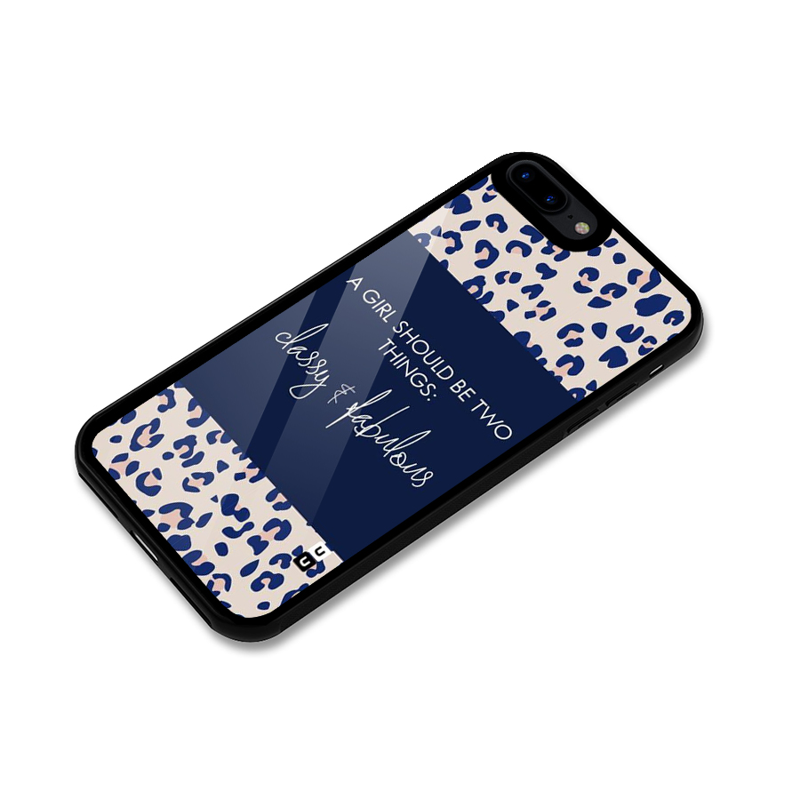 Classy and Fabulous Glass Back Case for iPhone 8 Plus