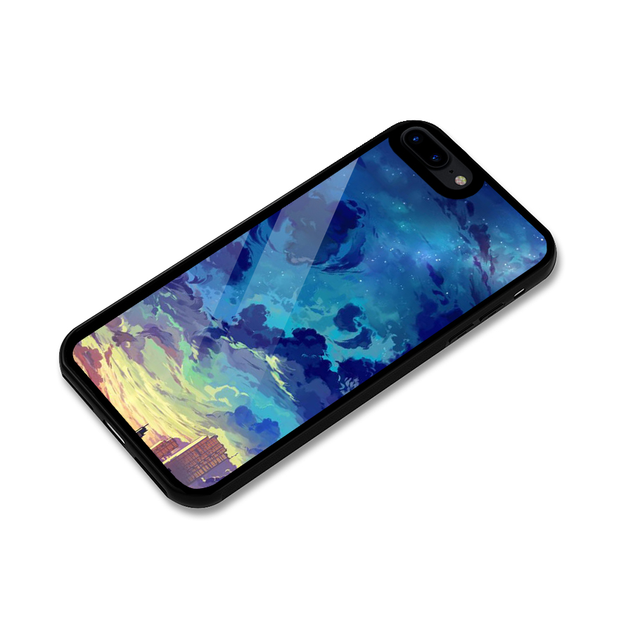 Cloud Art Glass Back Case for iPhone 8 Plus
