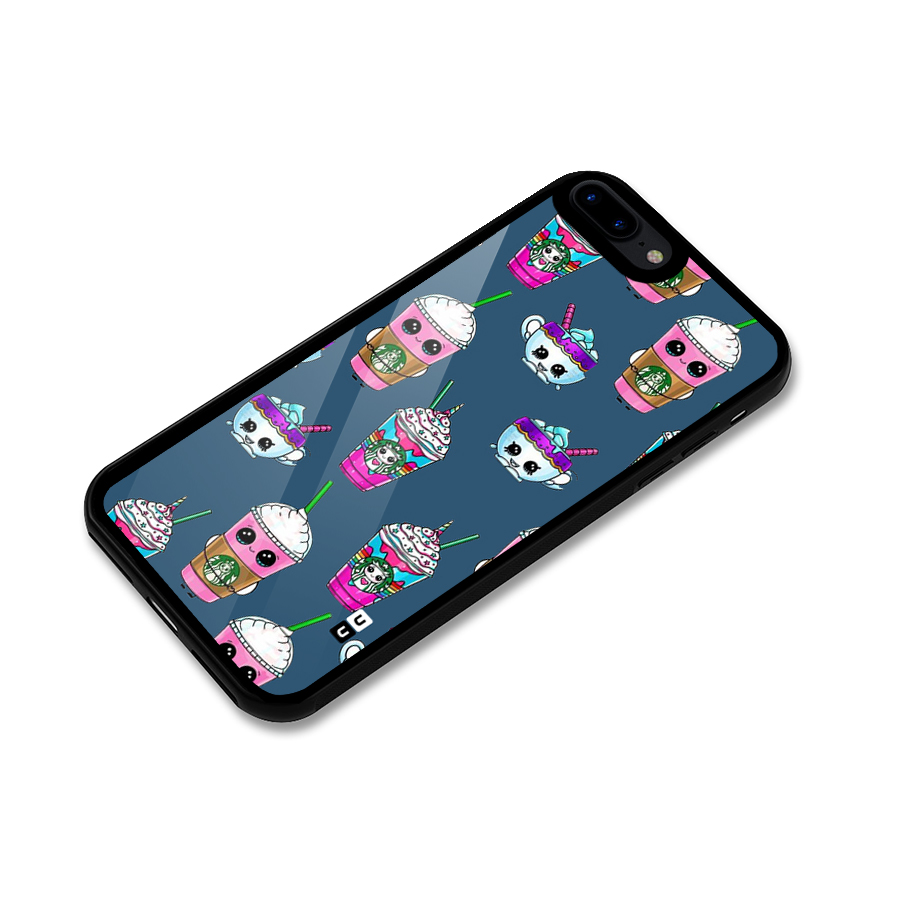 Coffee Mugs Glass Back Case for iPhone 8 Plus