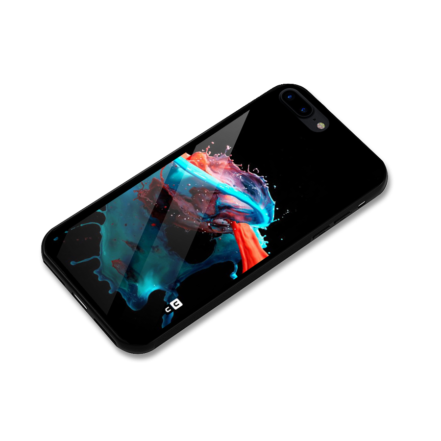 Colour War Glass Back Case for iPhone 8 Plus