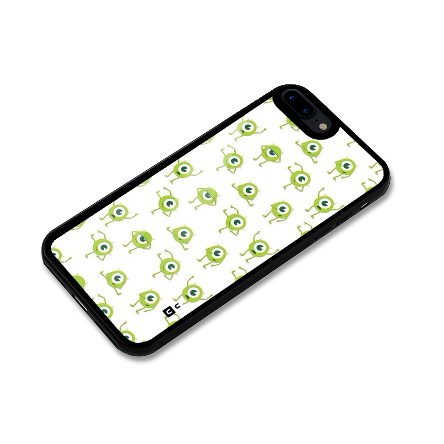 Crazy Green Maniac Glass Back Case for iPhone 8 Plus