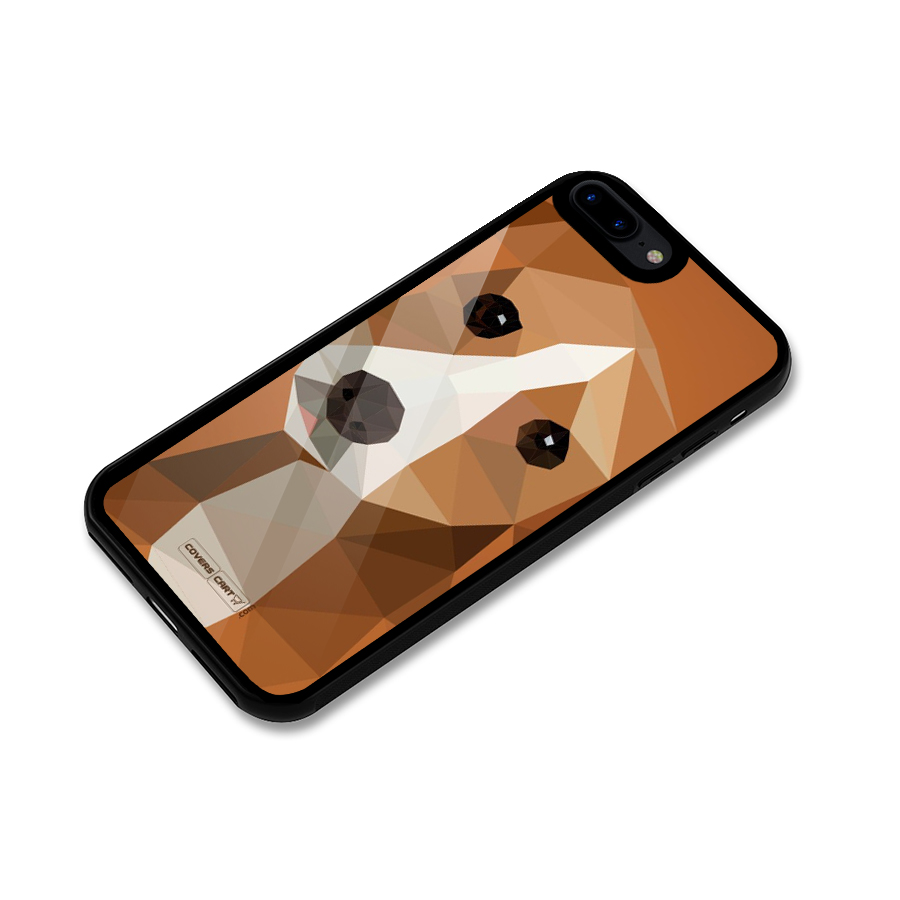 Cute Dog Glass Back Case for iPhone 8 Plus