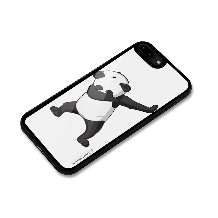 Dab Panda Shoot Glass Back Case for iPhone 8 Plus