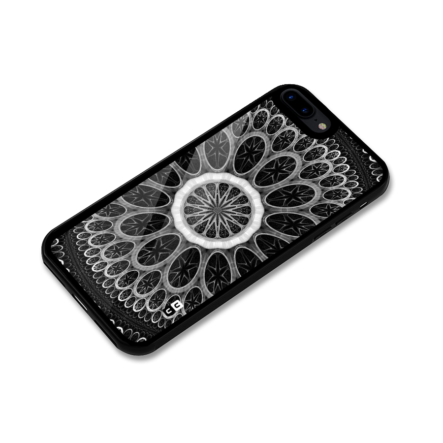 Dark Pattern Art Glass Back Case for iPhone 8 Plus
