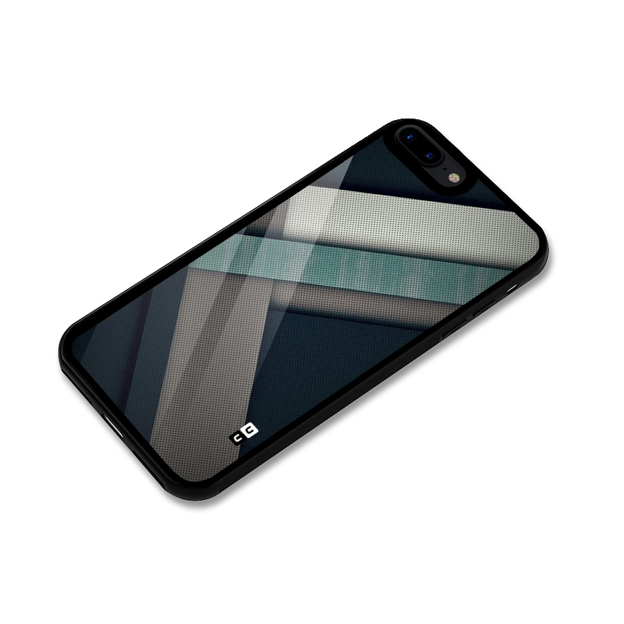 Dark Stripes Glass Back Case for iPhone 8 Plus