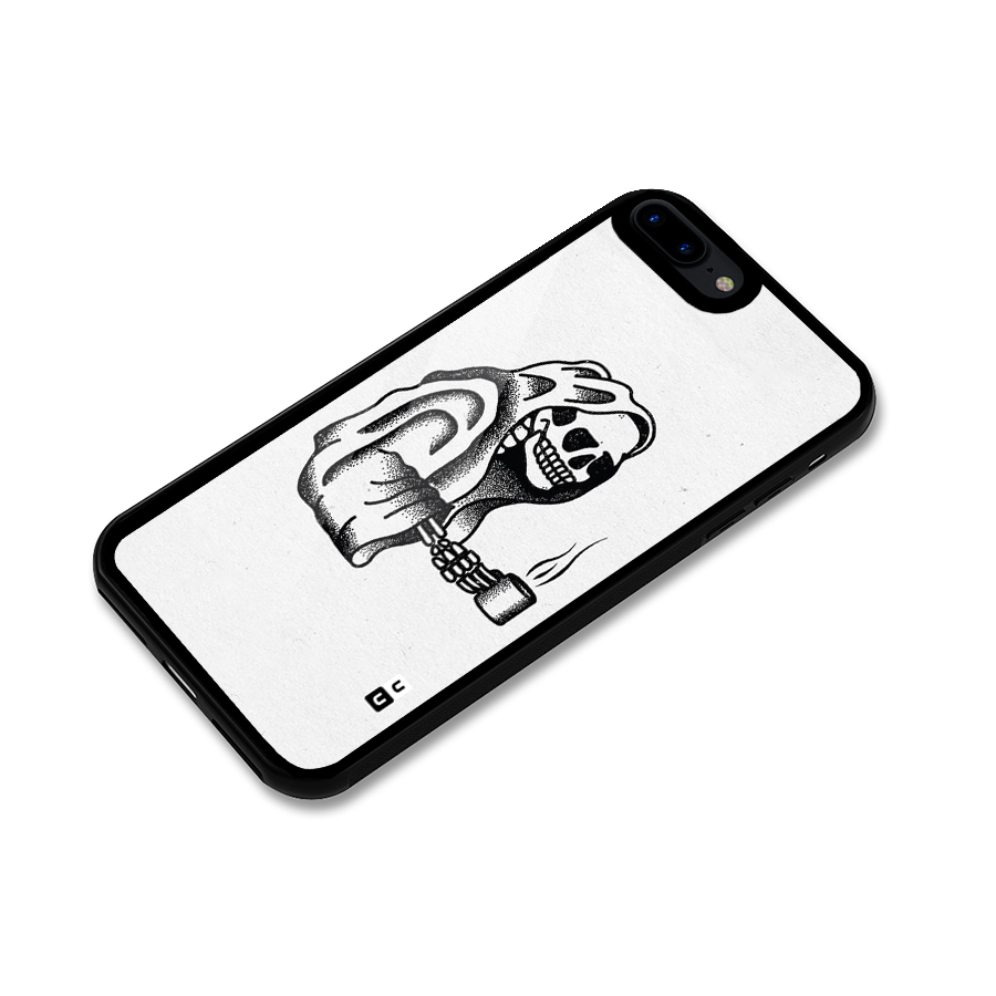 Dead But Coffee Glass Back Case for iPhone 8 Plus