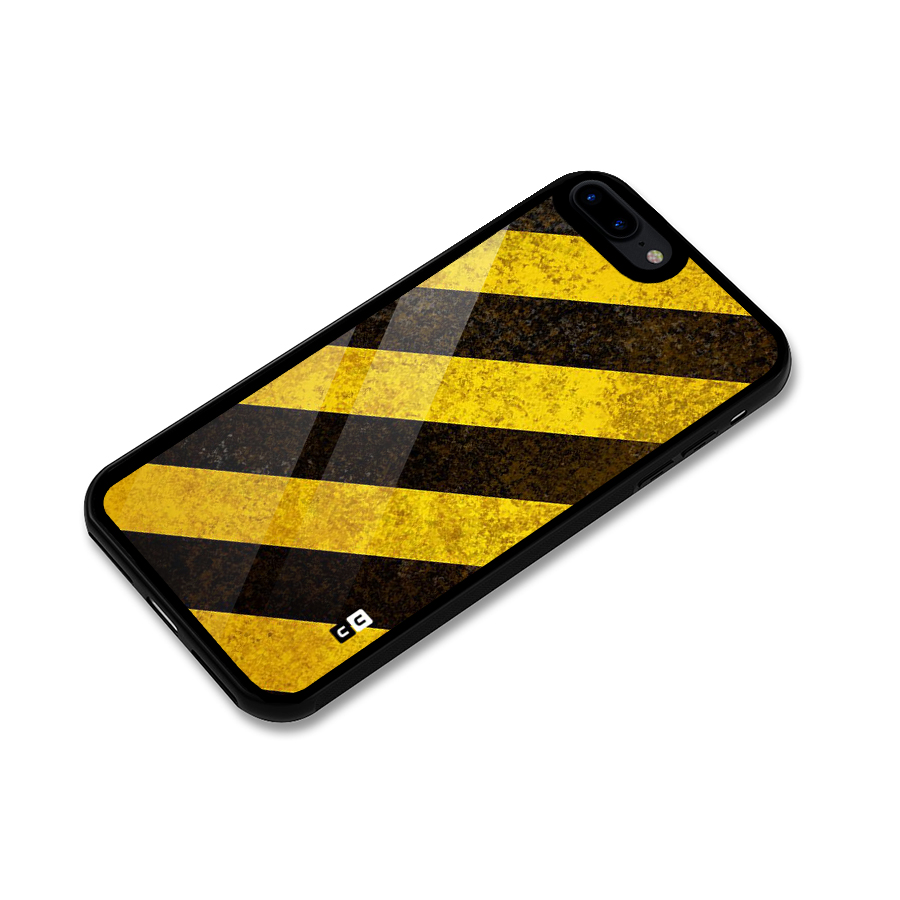 Diagonal Road Pattern Glass Back Case for iPhone 8 Plus
