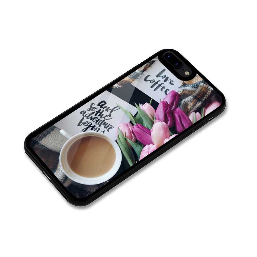 Floral Adventure Glass Back Case for iPhone 8 Plus
