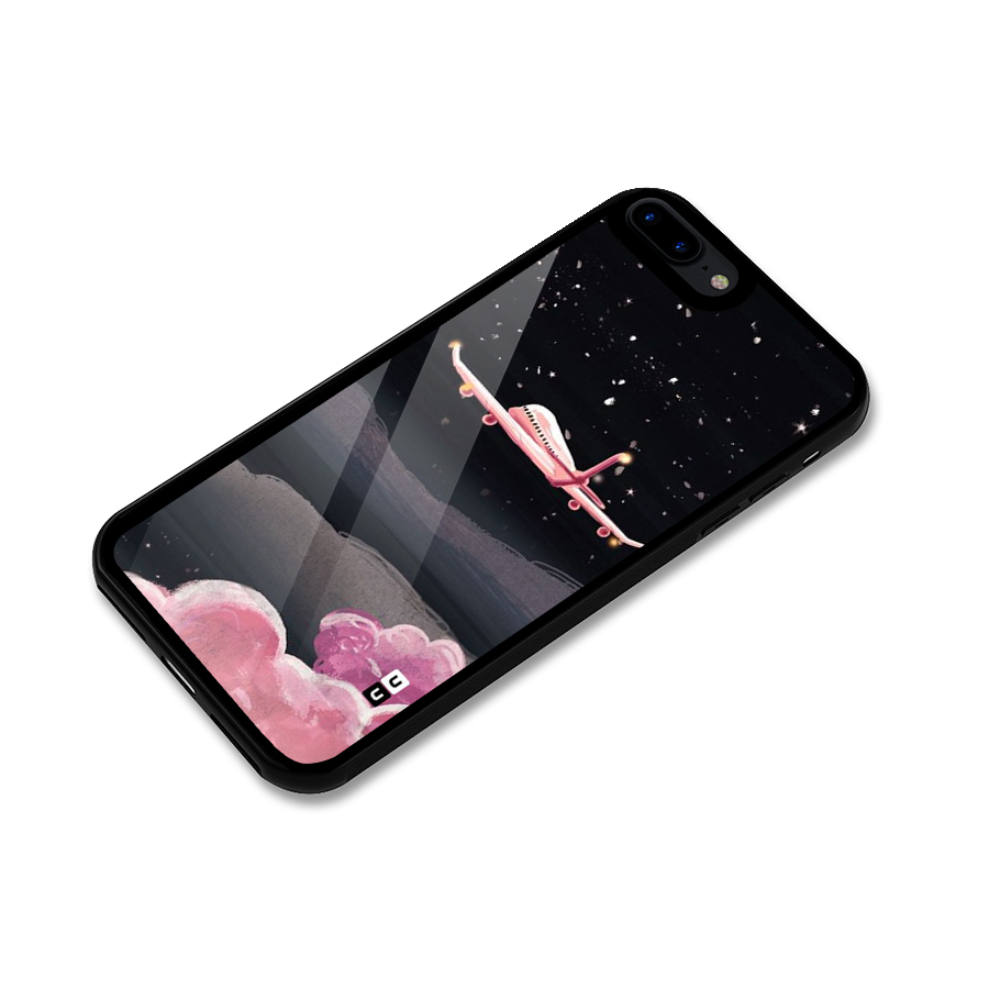 Fly Pink Glass Back Case for iPhone 8 Plus