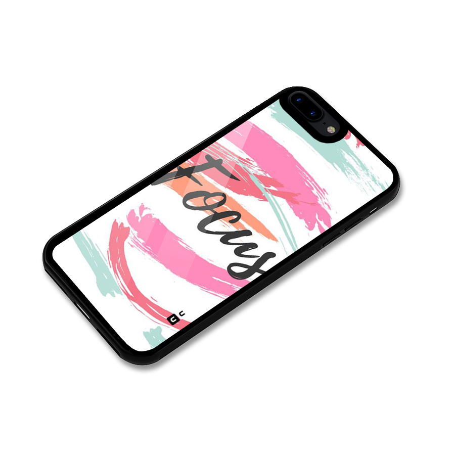 Focus Colours Glass Back Case for iPhone 8 Plus
