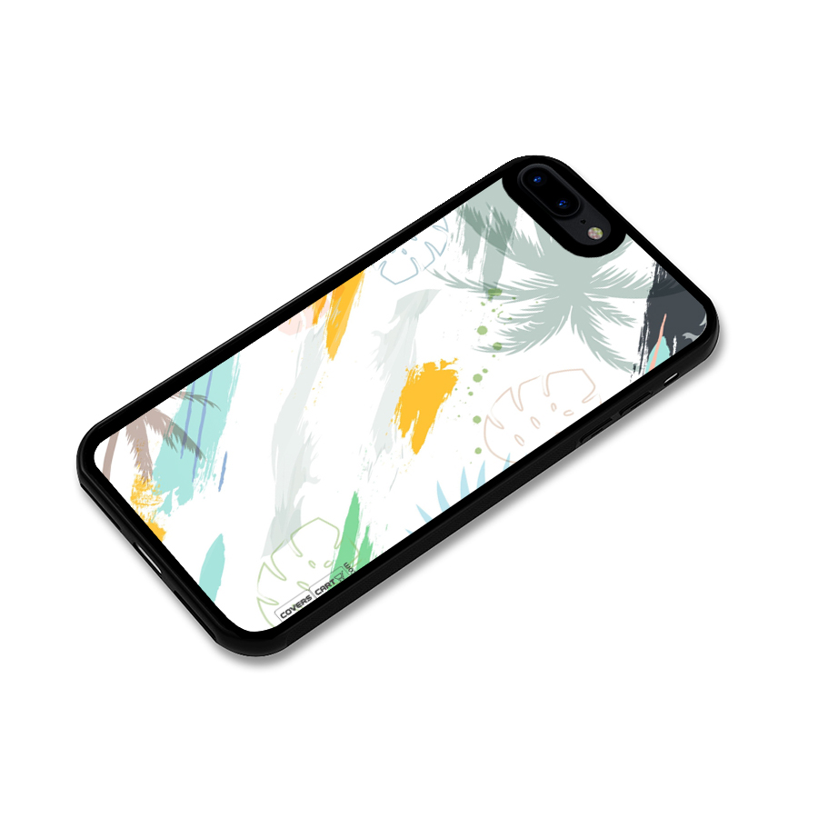 Fresh Colors Splash Glass Back Case for iPhone 8 Plus
