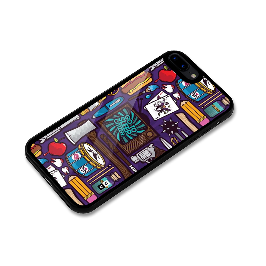 Go To Sleep Glass Back Case for iPhone 8 Plus