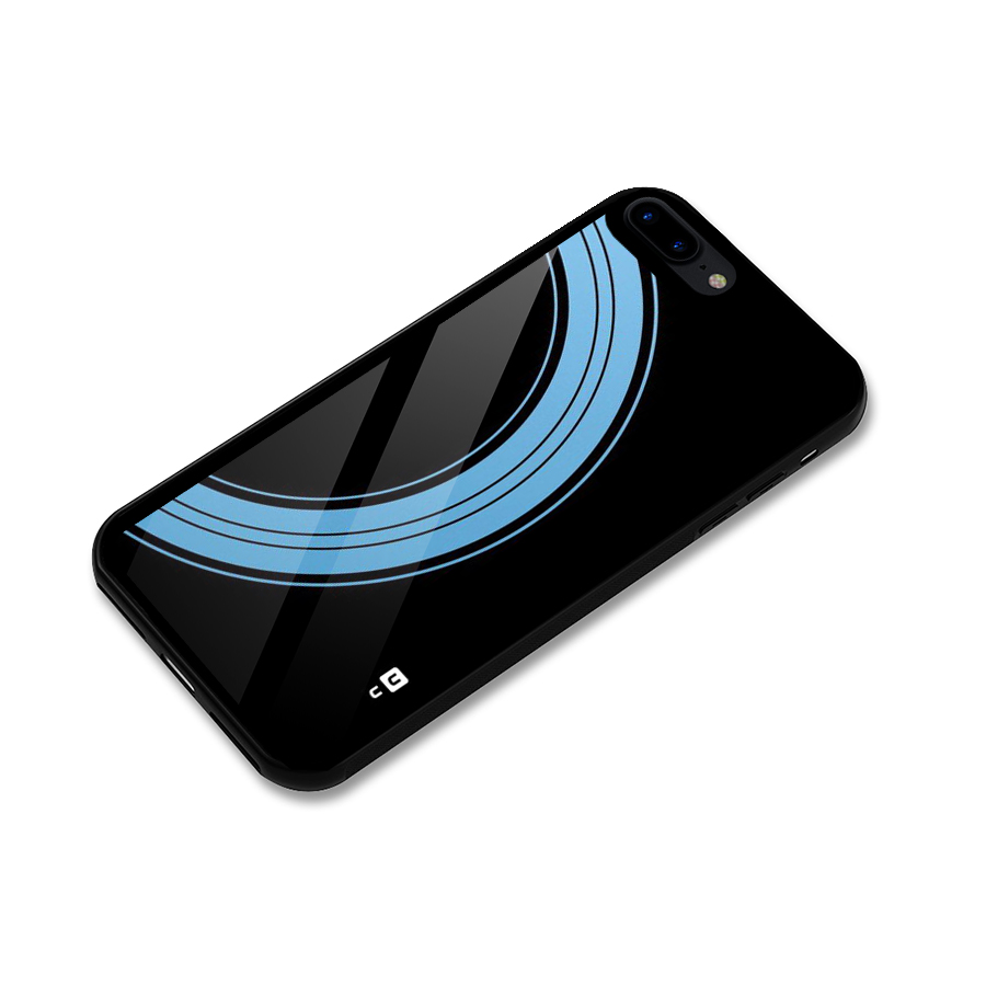 Half Circles Glass Back Case for iPhone 8 Plus