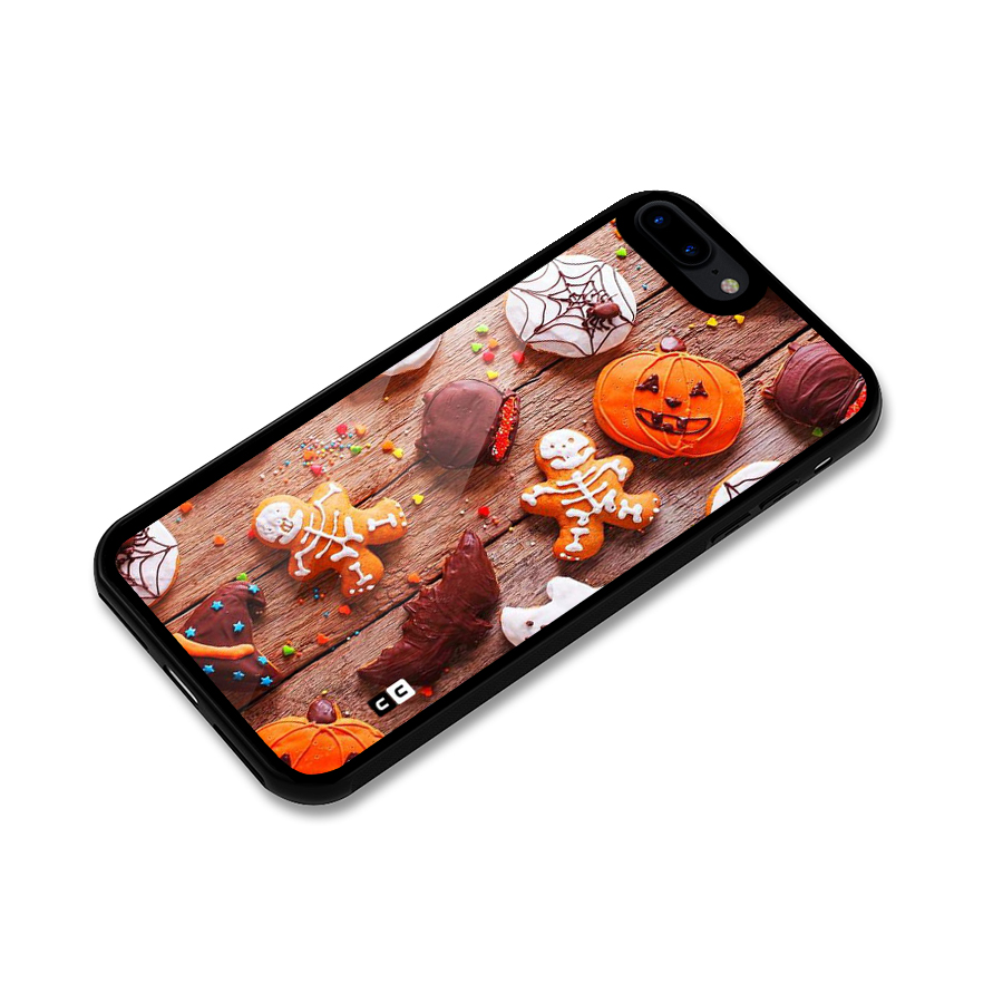 Halloween Chocolates Glass Back Case for iPhone 8 Plus
