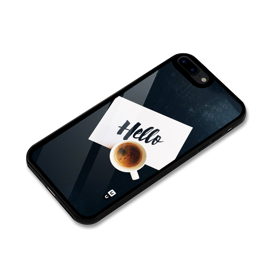 Hello Coffee Glass Back Case for iPhone 8 Plus