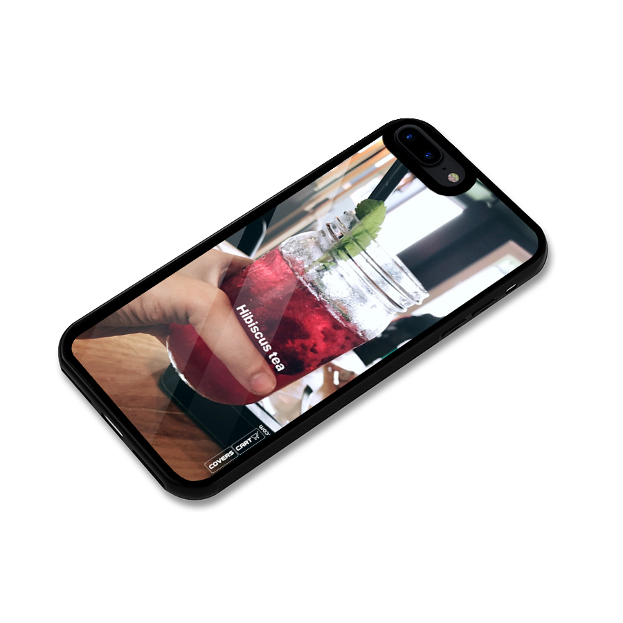 Hibiscus Tea Glass Back Case for iPhone 8 Plus