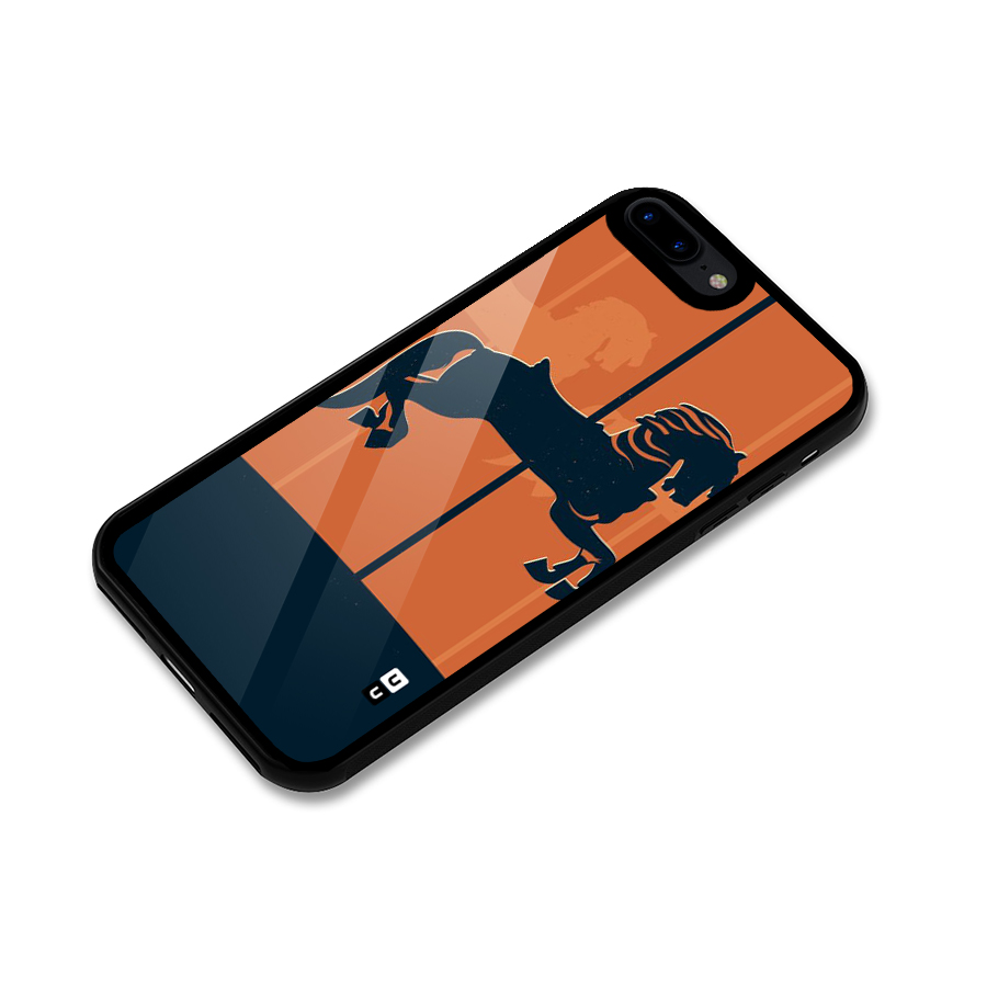 Horse Glass Back Case for iPhone 8 Plus