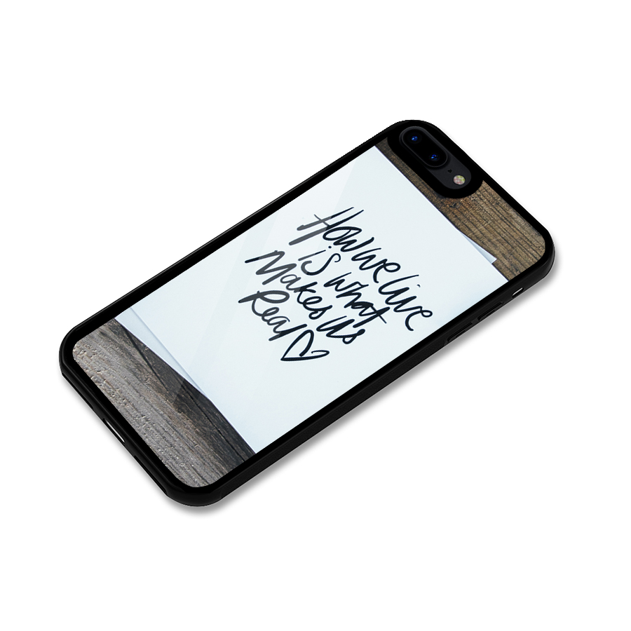 How We Live Glass Back Case for iPhone 8 Plus