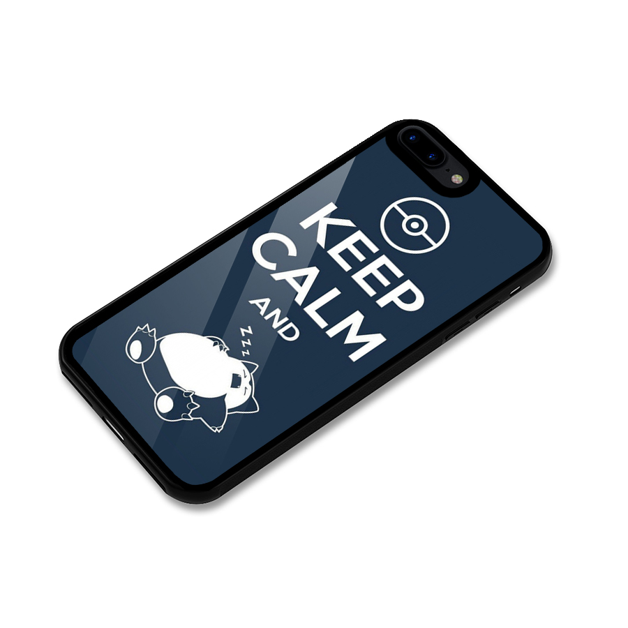Keep Calm and Sleep Glass Back Case for iPhone 8 Plus