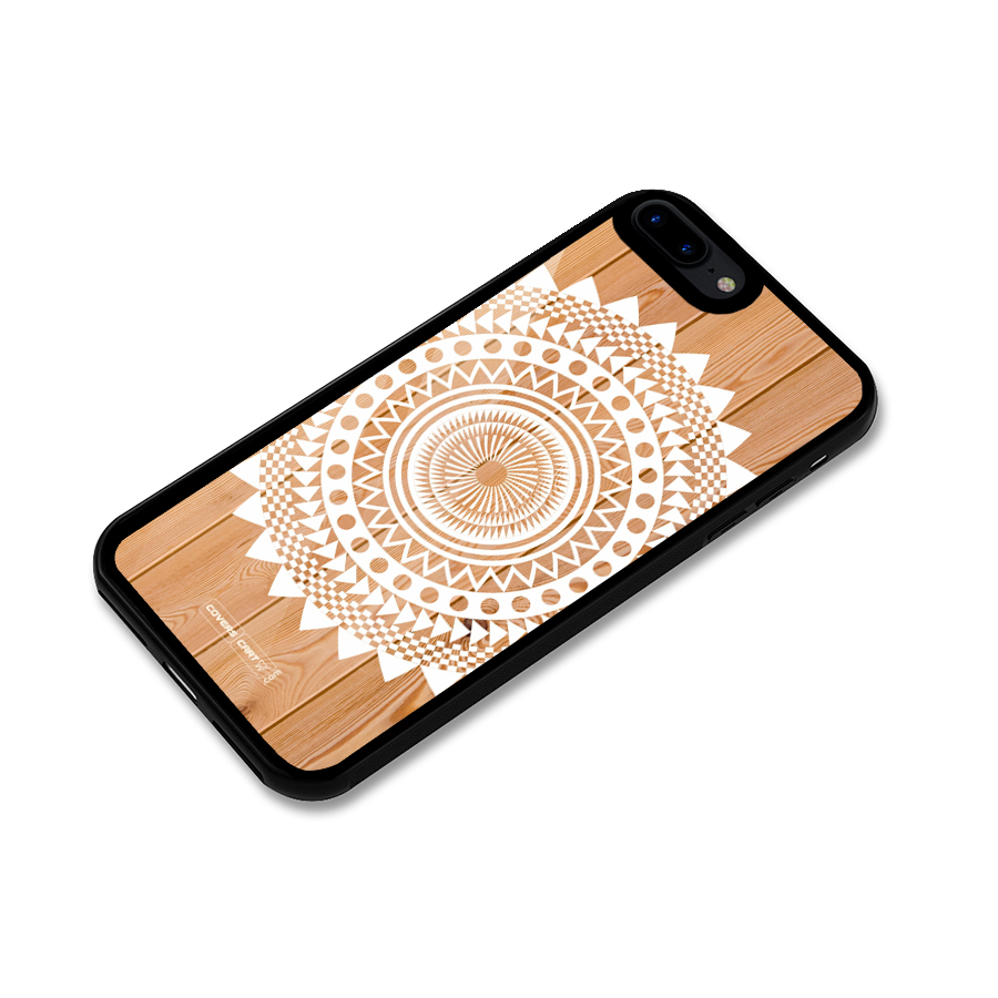 Mandala Design Glass Back Case for iPhone 8 Plus