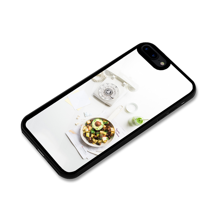 Morning Breakfast Glass Back Case for iPhone 8 Plus