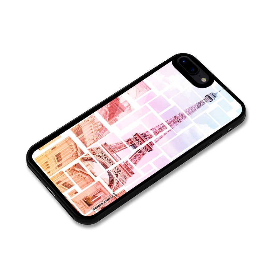 Mosiac City Glass Back Case for iPhone 8 Plus