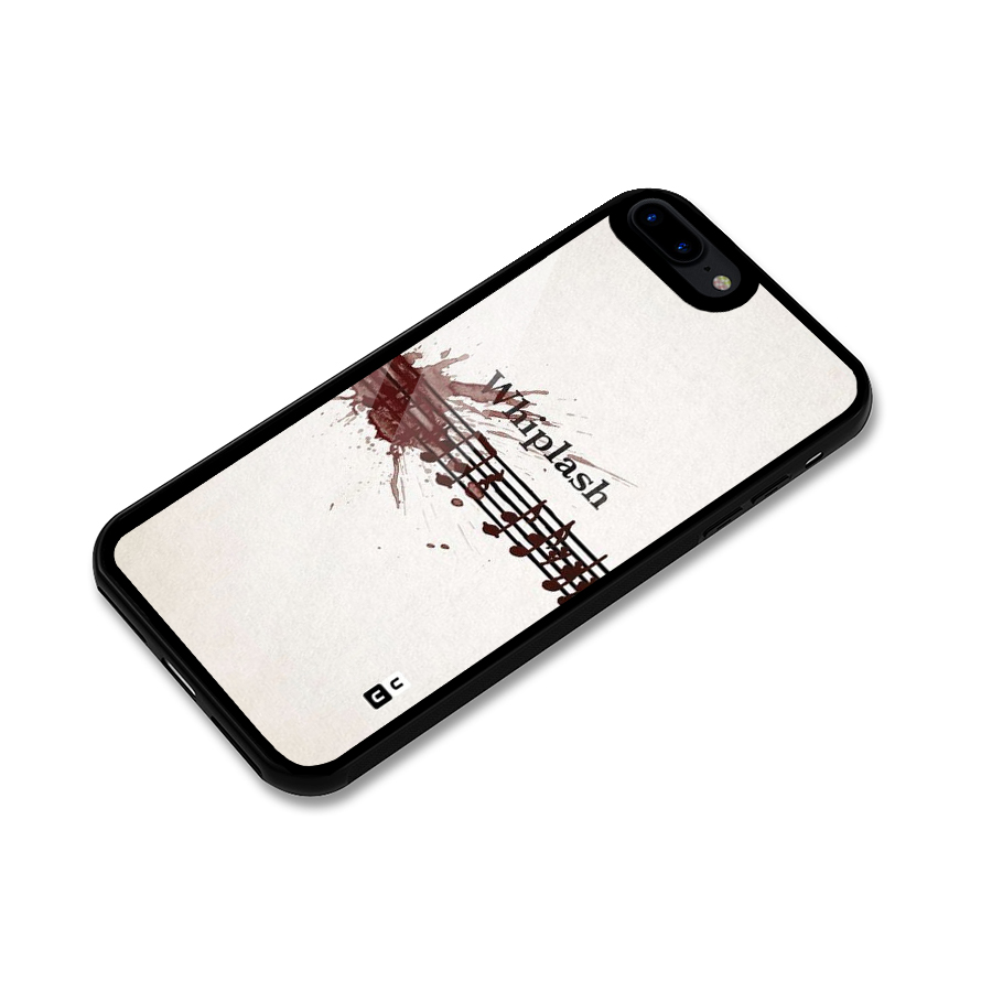 Music Notes Splash Glass Back Case for iPhone 8 Plus