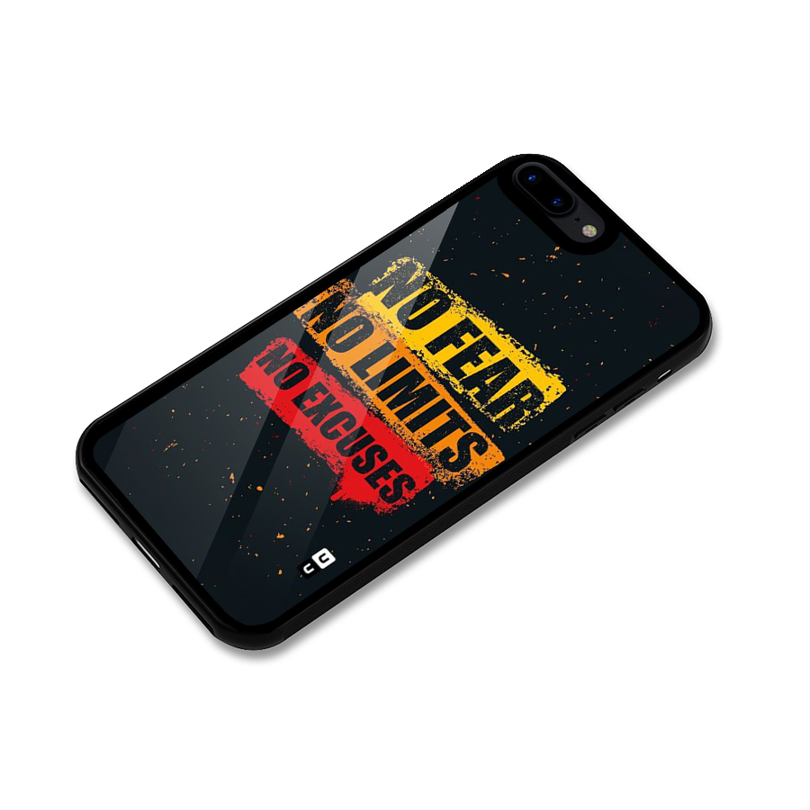 No Fear No Limits Glass Back Case for iPhone 8 Plus